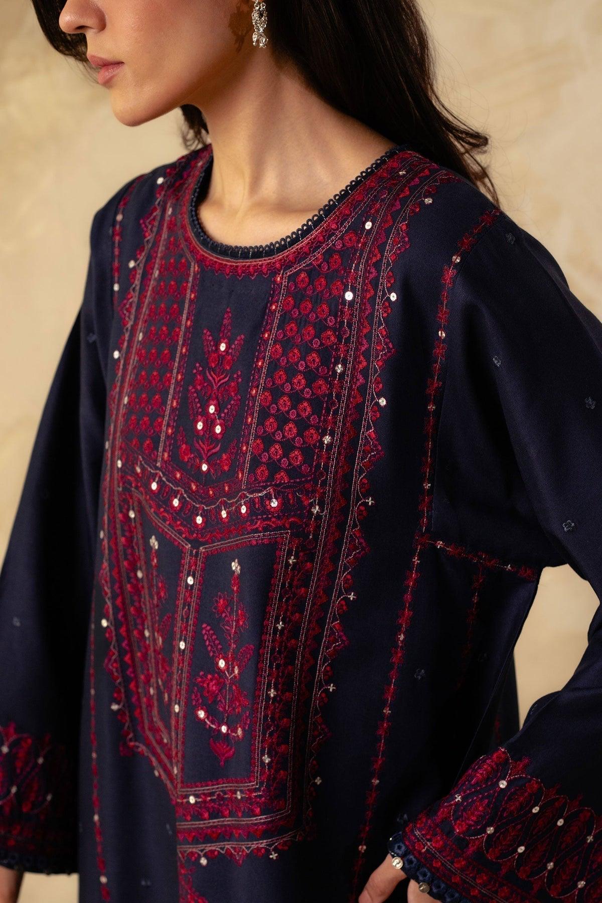 Winter COLLECTION 2026 Fabric Dhanak  3PC Embroidery collection S33