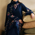 Winter COLLECTION 2026   Fabric Dhanak 3PC Embroidery collection A55