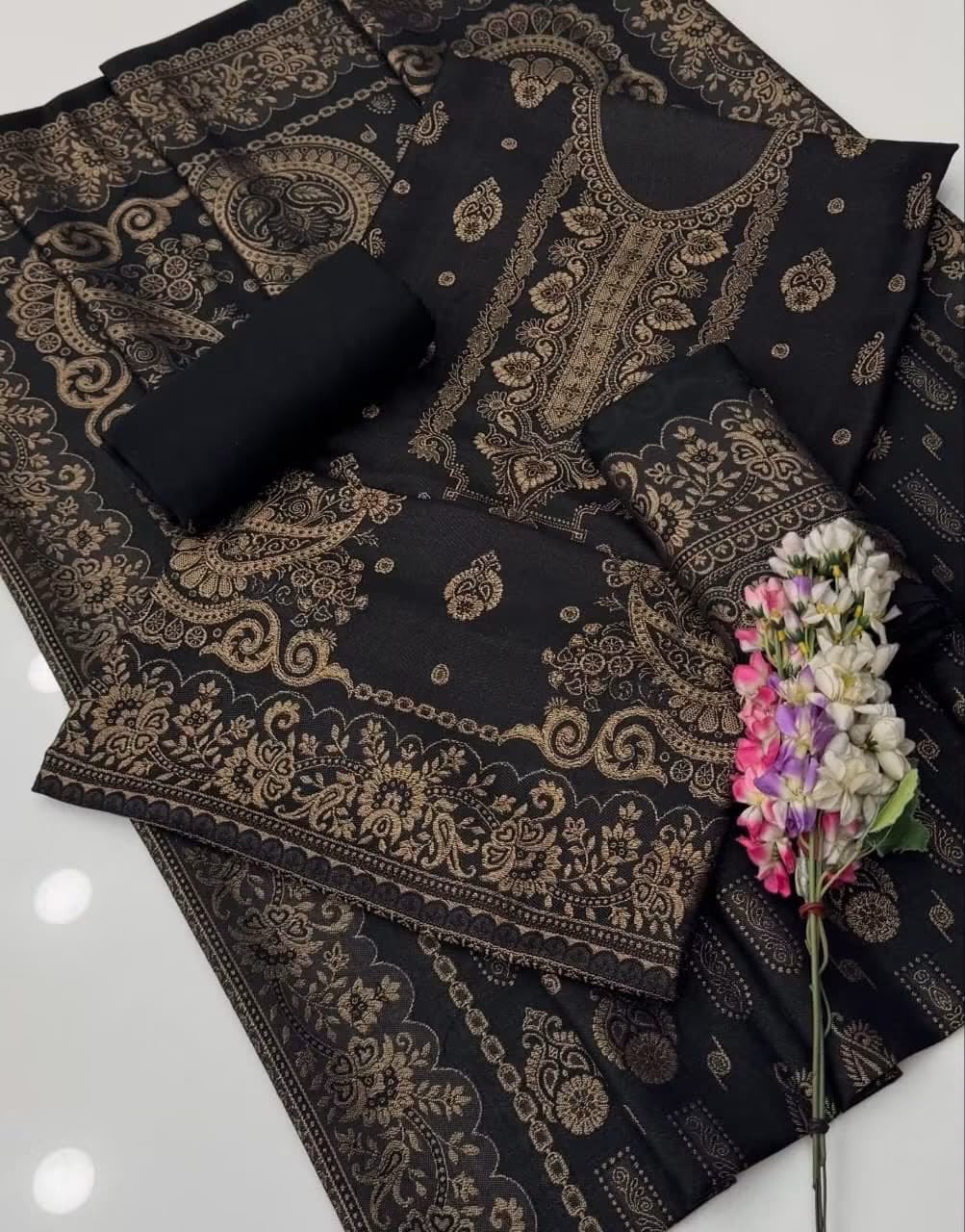 Pashmina Jacquard 3-Piece Suit