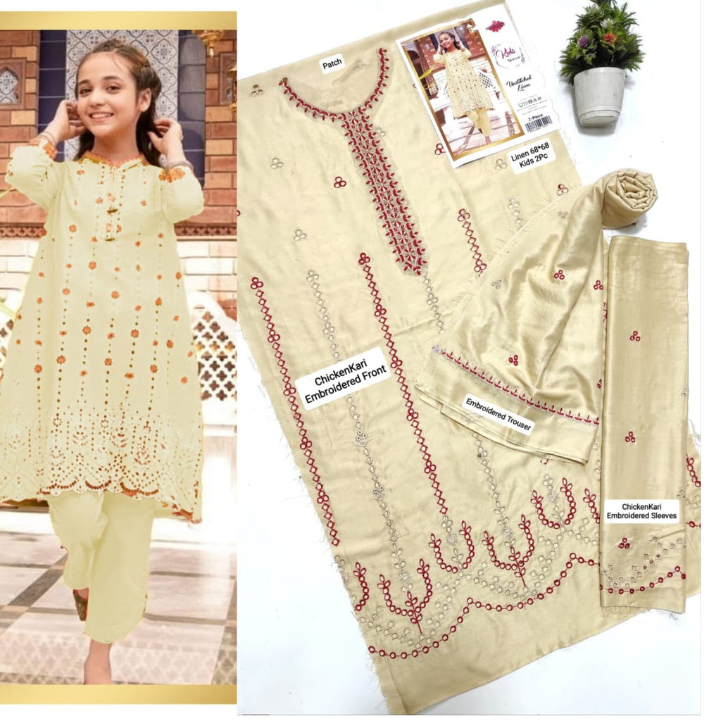 NEW ARRIVALS KID’S LINEN 2pc Unstitched COLLECTION 2026-2027✨
