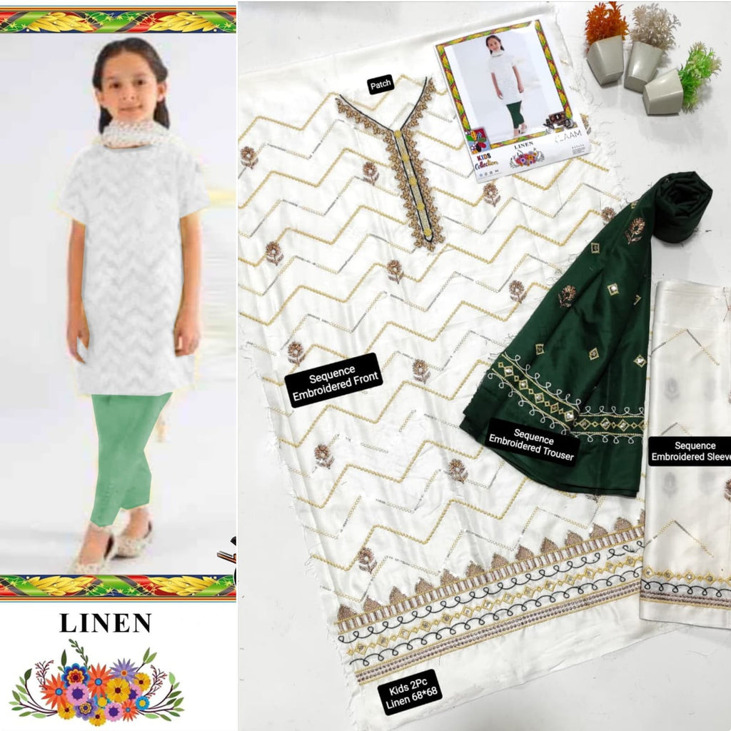 NEW ARRIVALS KID’S LINEN 2pc Unstitched COLLECTION 2026-2027✨