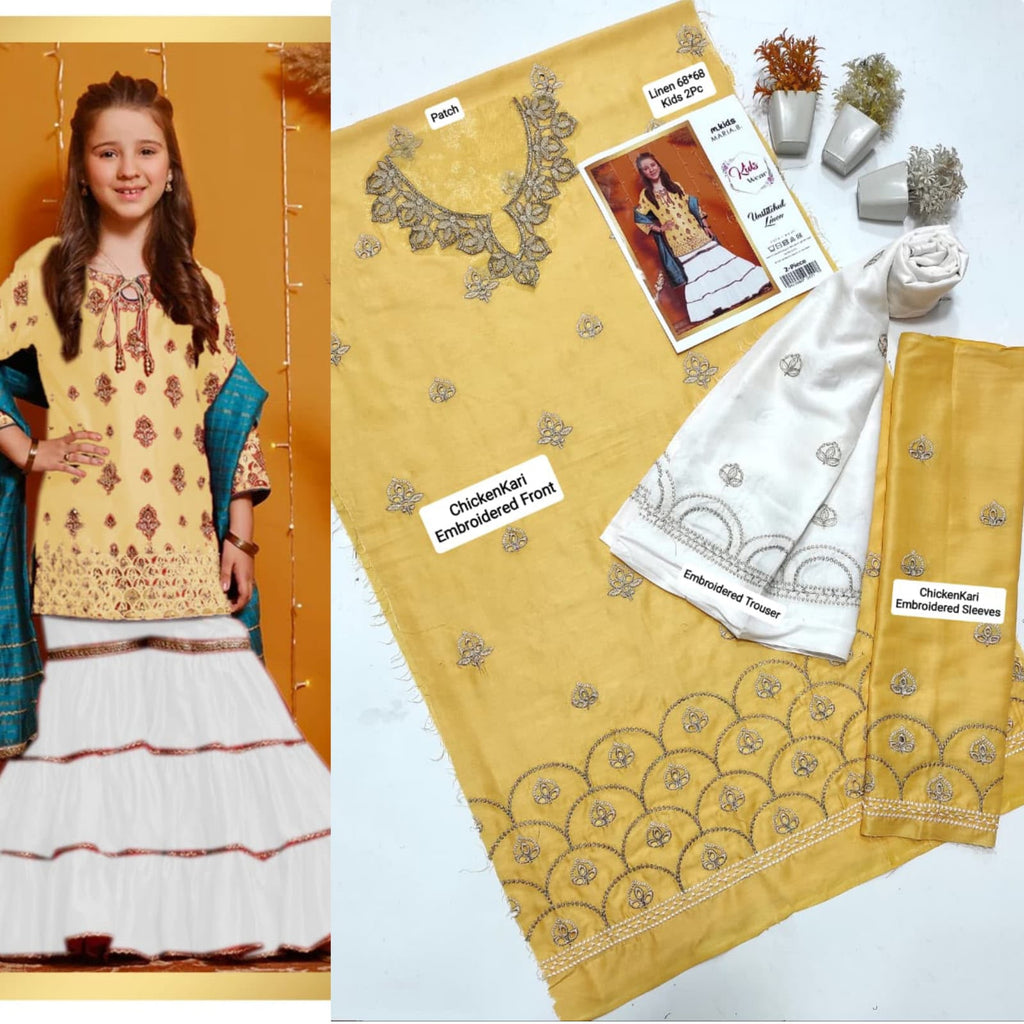 NEW ARRIVALS KID’S LINEN 2pc Unstitched COLLECTION 2026-2027✨