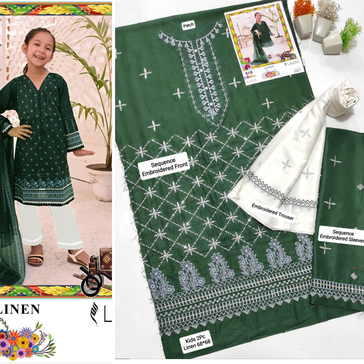 NEW ARRIVALS KID’S LINEN 2pc Unstitched COLLECTION 2026-2027✨