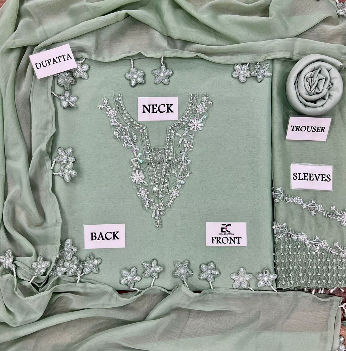 LUXURY CHIFFON HAND EMBELLISHED FESTIVE COLLECTION 2026/ B23