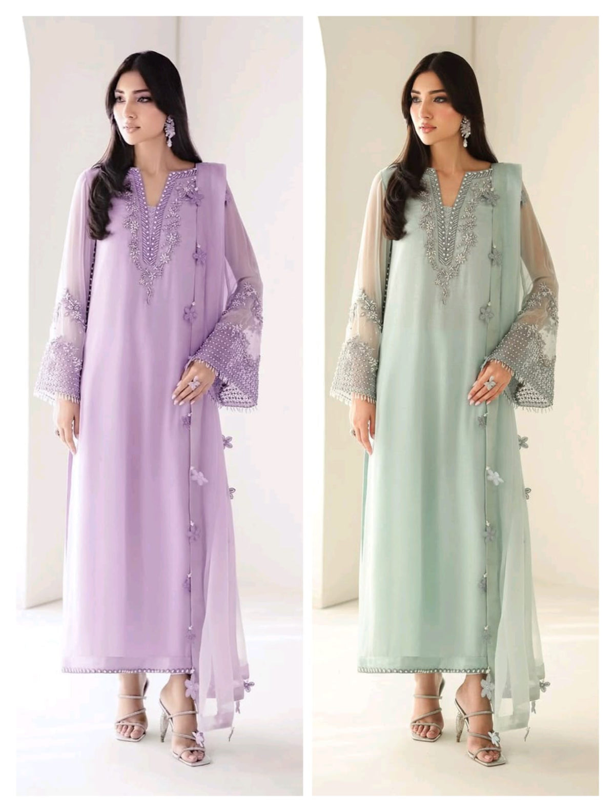 LUXURY CHIFFON HAND EMBELLISHED FESTIVE COLLECTION 2026/ B23